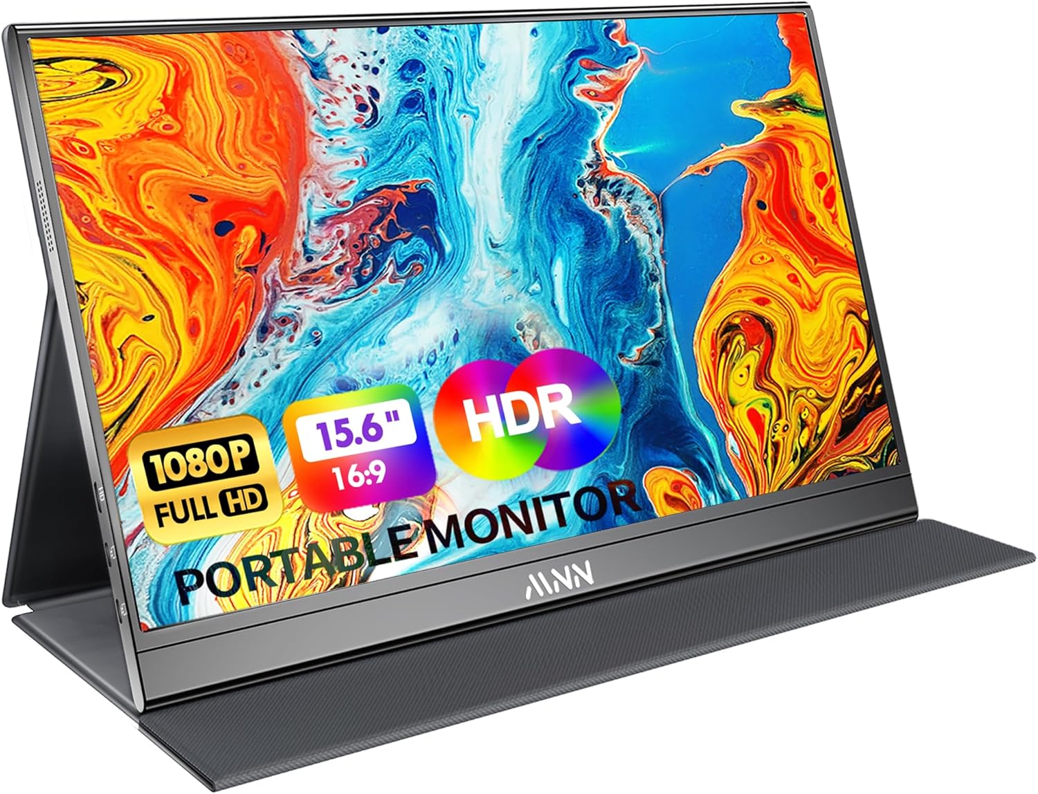 MNN 15.6 portable monitor plugged into laptop