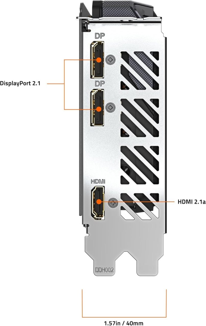 Gigabyte Radeon RX 9060 XT Backplate